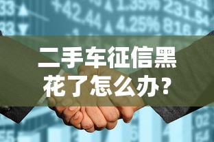 二手车征信黑花了怎么办？这3招帮你解决贷款难题