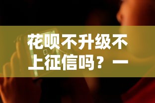 花呗不升级不上征信吗？一文搞懂信用记录那些事儿