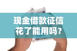 现金借款征信花了能用吗？这几点你必须知道！