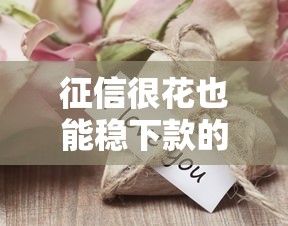 征信很花也能稳下款的口子要苹果？这3招实测有效