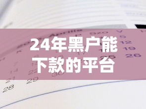 24年黑户能下款的平台有哪些？真实经验分享