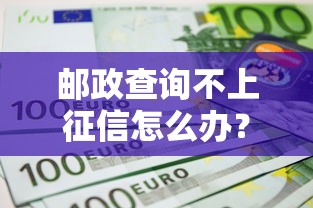 邮政查询不上征信怎么办？3个实用技巧+平台推荐