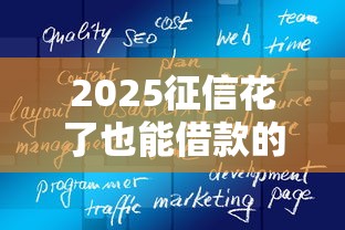 2025征信花了也能借款的软件真实测评