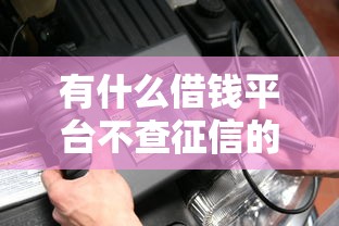 有什么借钱平台不查征信的？这几个选择或许能应急