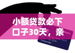 小额贷款必下口子30天，亲测有效审核快的小技巧都在这