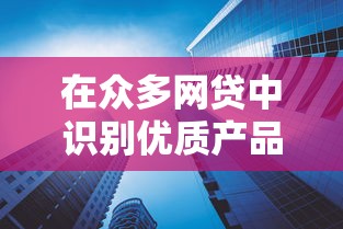 在众多网贷中识别优质产品的三大黄金法则