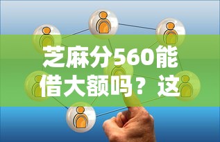 芝麻分560能借大额吗？这几个平台或许能帮到你