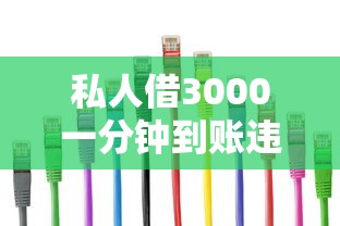 私人借3000一分钟到账违法吗？正确处理方式全解析