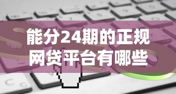 能分24期的正规网贷平台有哪些？这5家靠谱选择值得了解