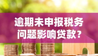 逾期未申报税务问题影响贷款？3招补救信用缺口