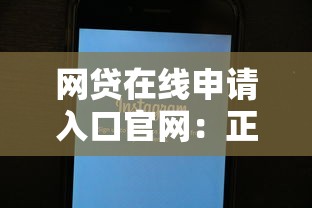 网贷在线申请入口官网：正规平台推荐+快速放款技巧