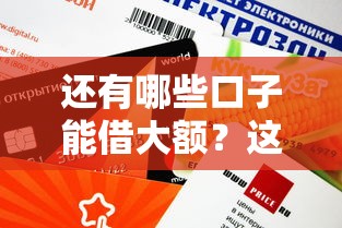 还有哪些口子能借大额？这5个正规渠道额度高、审核快
