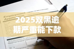 2025双黑逾期严重能下款的平台有哪些？实测这5家还能申请！