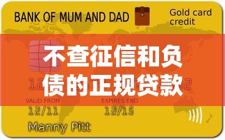 不查征信和负债的正规贷款？靠谱吗？试试这些正规平台
