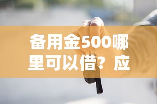 备用金500哪里可以借？应急周转首选这几个正规渠道