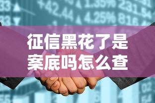征信黑花了是案底吗怎么查？一文说清区别与补救方法
