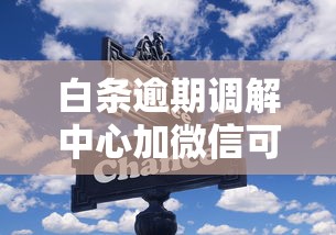 白条逾期调解中心加微信可靠吗？这些风险你必须知道