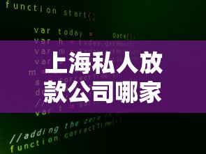 上海私人放款公司哪家靠谱？这3个渠道解决短期资金难题