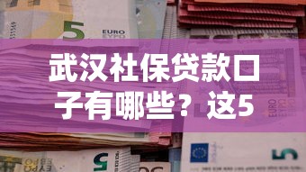 武汉社保贷款口子有哪些？这5个靠谱渠道轻松解决资金难题