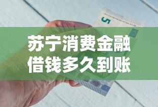 苏宁消费金融借钱多久到账？一文说透放款流程细节