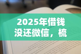 2025年借钱没还微信，梳理五个借款平台借钱安全