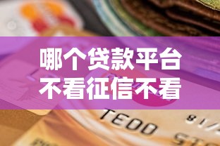 哪个贷款平台不看征信不看负债？5个真实渠道深度解析