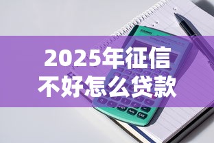 2025年征信不好怎么贷款？整理五个审贷口子审核加快的平台