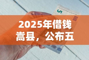 2025年借钱嵩县，公布五个网贷借钱平台好