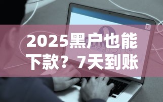 2025黑户也能下款？7天到账的借贷平台实测分析