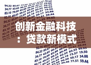 创新金融科技：贷款新模式让借钱像点外卖一样简单？