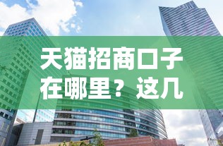 天猫招商口子在哪里？这几个渠道帮你快速找到资金入口