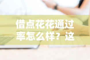 借点花花通过率怎么样？这3个关键点提升下款成功率