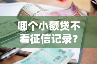 哪个小额贷不看征信记录？这5个平台审核宽松还能快速到账