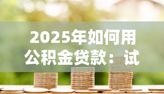 2025年如何用公积金贷款：试试这五个哪家平台黑户可以借钱