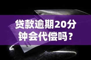 贷款逾期20分钟会代偿吗？啊…这些规则你该知道！