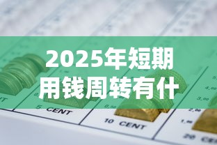 2025年短期用钱周转有什么好办法，分享五个网贷平台容易通过并安全借到款