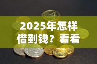 2025年怎样借到钱？看看这5个杭银消金是贷款平台
