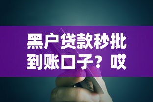 黑户贷款秒批到账口子？哎，到底怎么选？实测5个真实放款平台