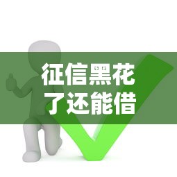 征信黑花了还能借款吗？这5个平台或许能帮你！