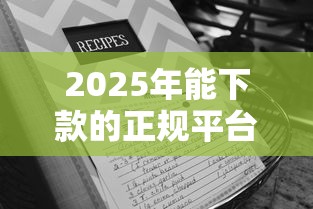 2025年能下款的正规平台，罗列五个急需用钱征信都黑了大数据分不足有没有平台能借