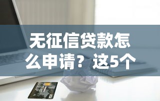 无征信贷款怎么申请？这5个方法让你轻松借到钱
