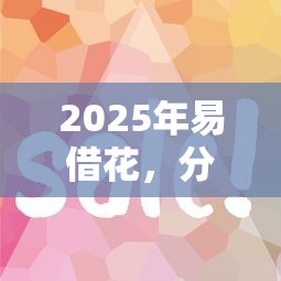 2025年易借花，分享5个网贷推广平台