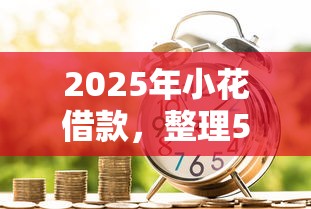 2025年小花借款，整理5个学生可以贷款的平台