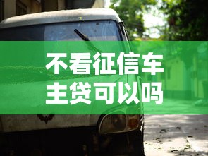 不看征信车主贷可以吗？老司机告诉你哪些渠道更靠谱