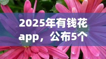 2025年有钱花app，公布5个黑户下款平台