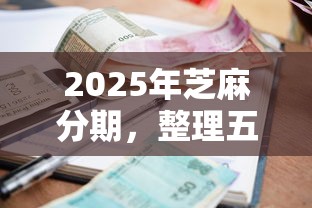 2025年芝麻分期，整理五个1000至5000的小额贷款平台