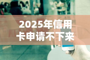 2025年信用卡申请不下来：公布5个利息低的贷款平台