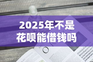2025年不是花呗能借钱吗：推荐五个绝对不上征信的贷款平台