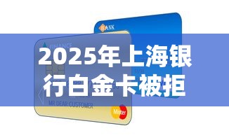 2025年上海银行白金卡被拒：看看这5个企业信用贷款平台