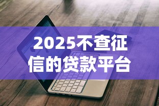 2025不查征信的贷款平台有哪些？5家真实评测+避坑指南